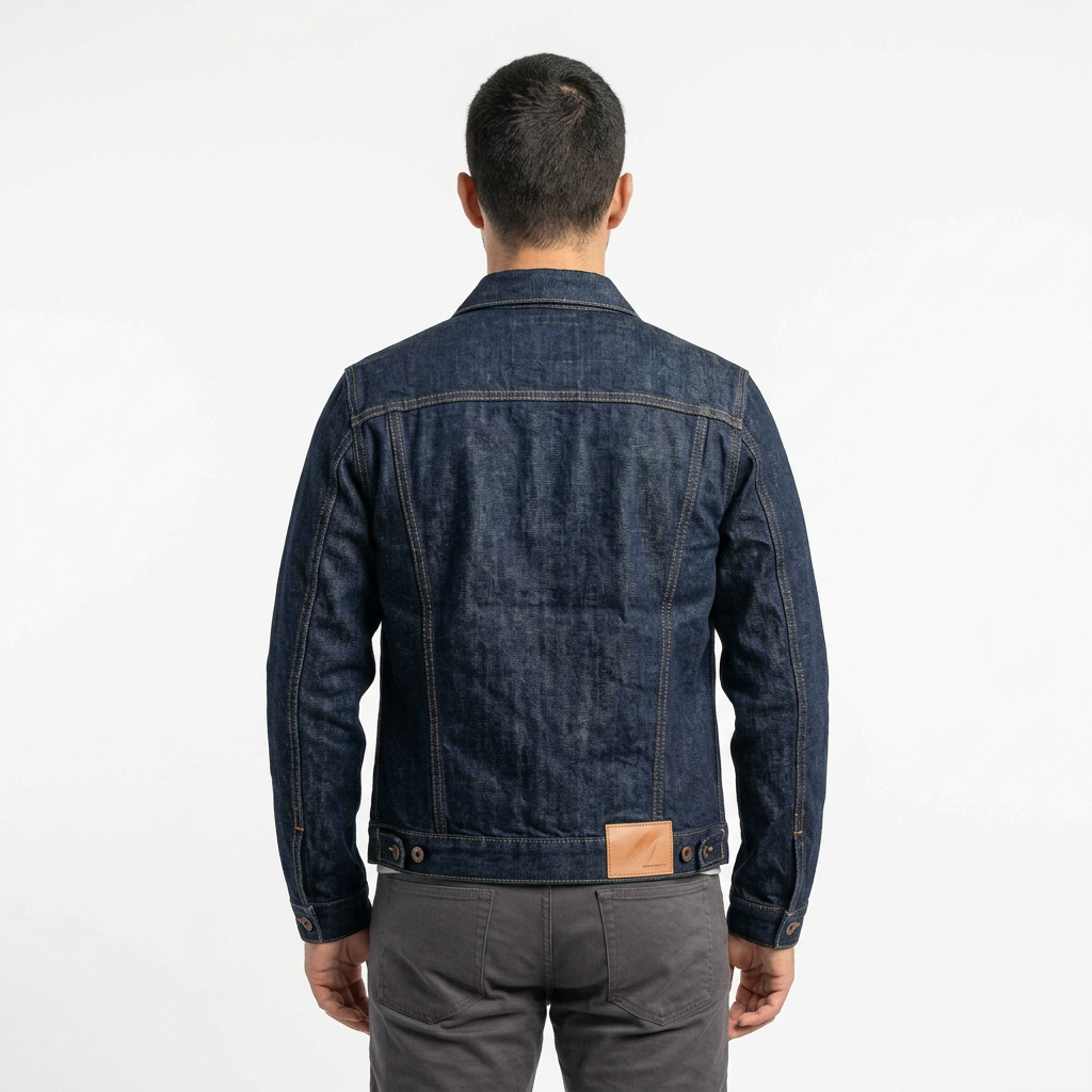 Trucker jacket – Indigo · packshot_back