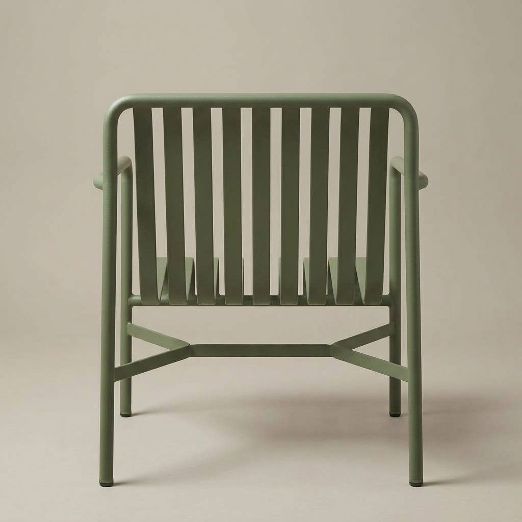 Lux stacking chair – Sage · packshot_back