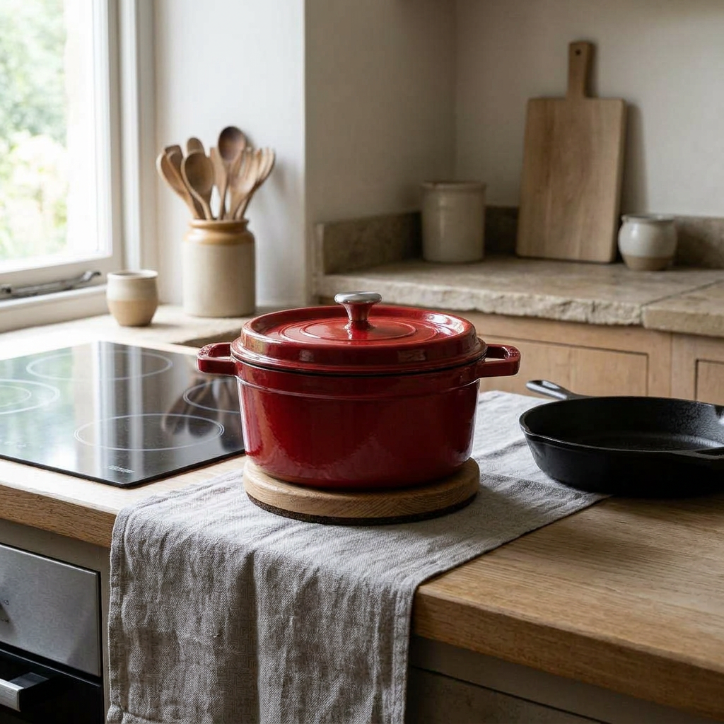 Casserole 24 cm – Red · lifestyle_wellbeing, staged with catalog companions